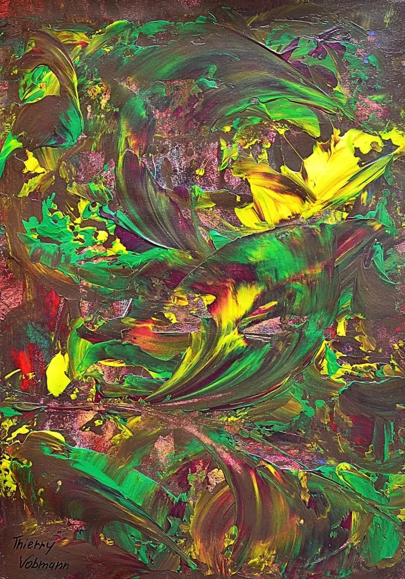 IDEAL GIFT 28 alluminio dibond da Thierry Vobmann Abstract painting