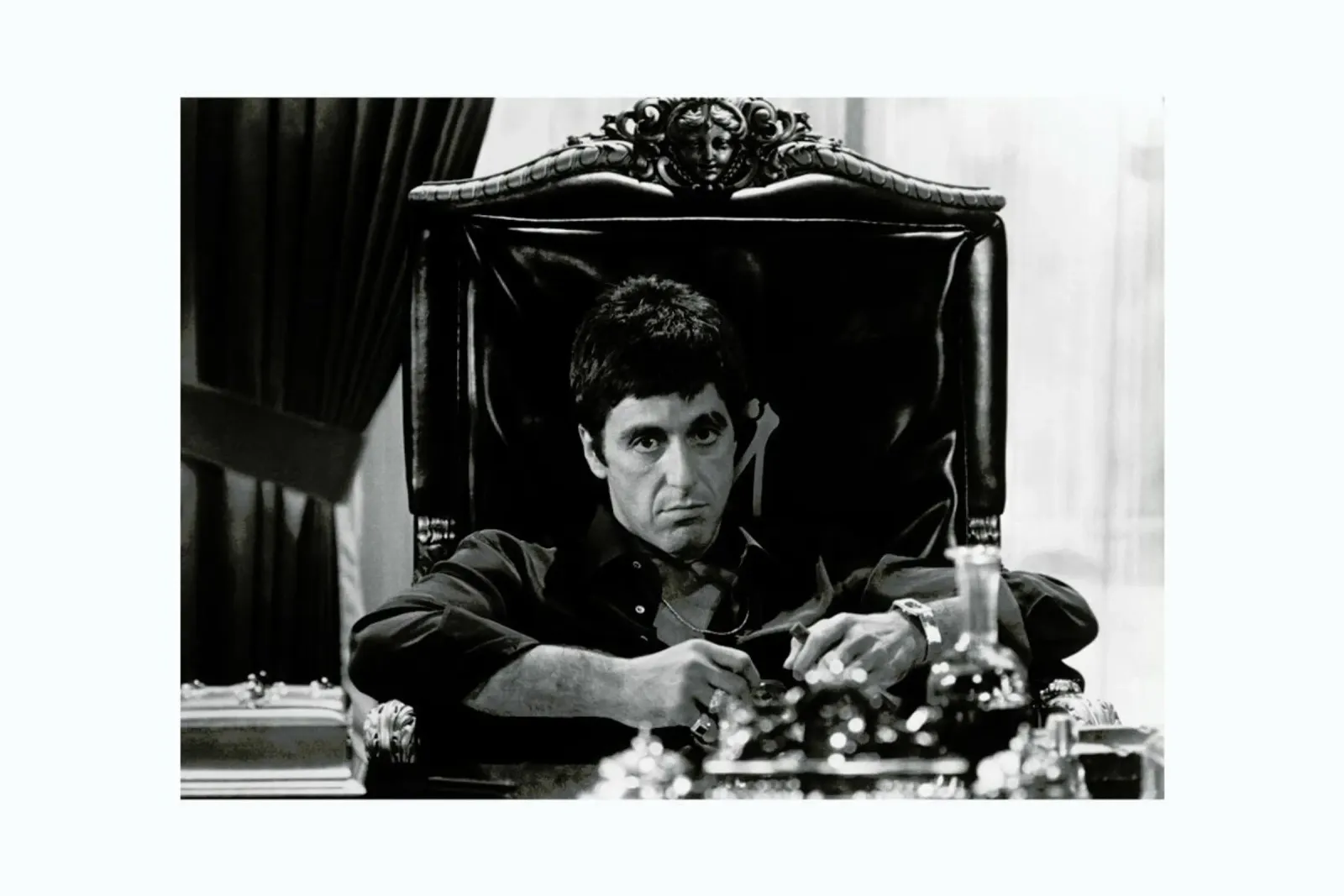 Al Pacino in Scarface pellicola backlit da Gallery Print and Art Limited