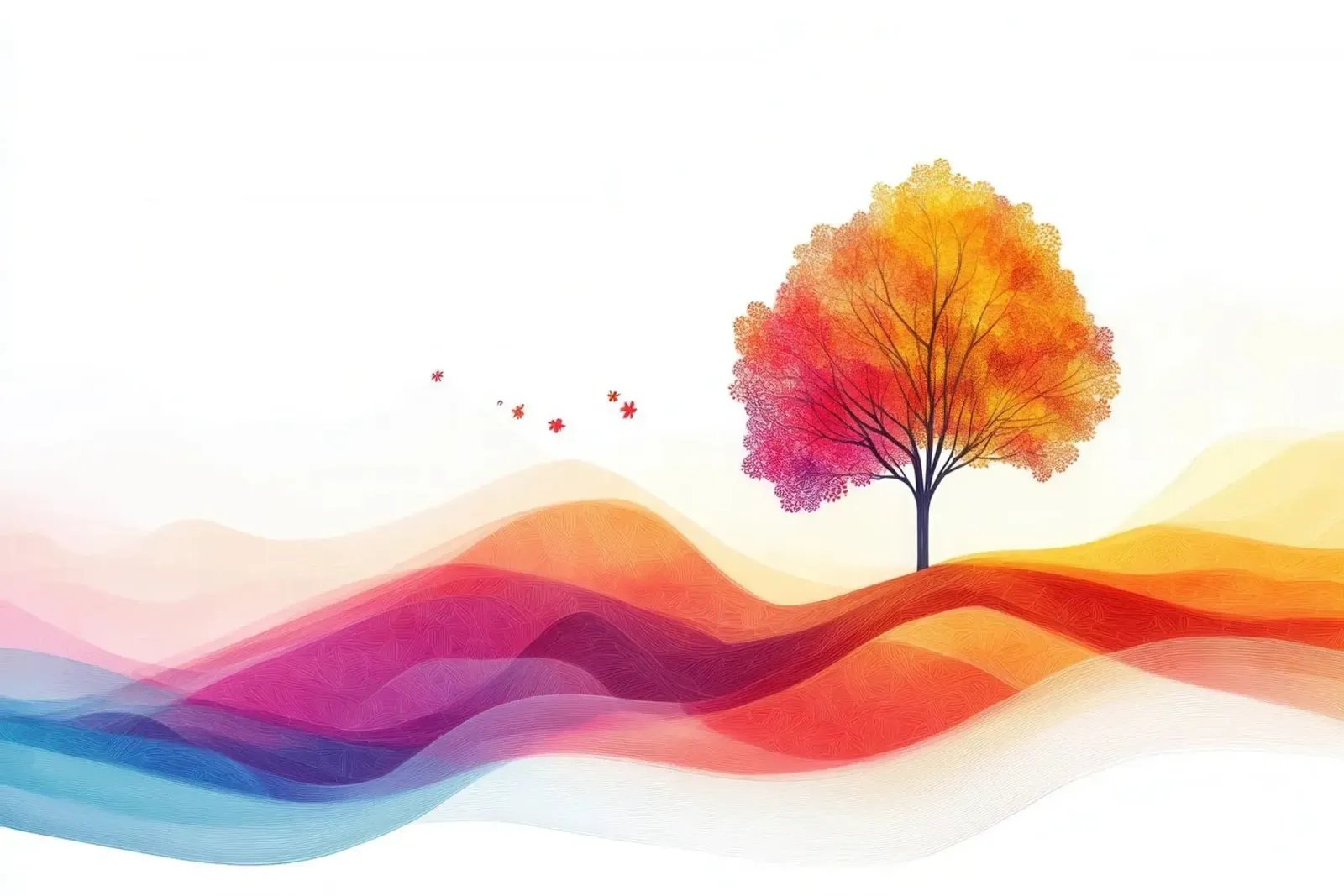Colourful Landscape 01 poster da Art Unleashed