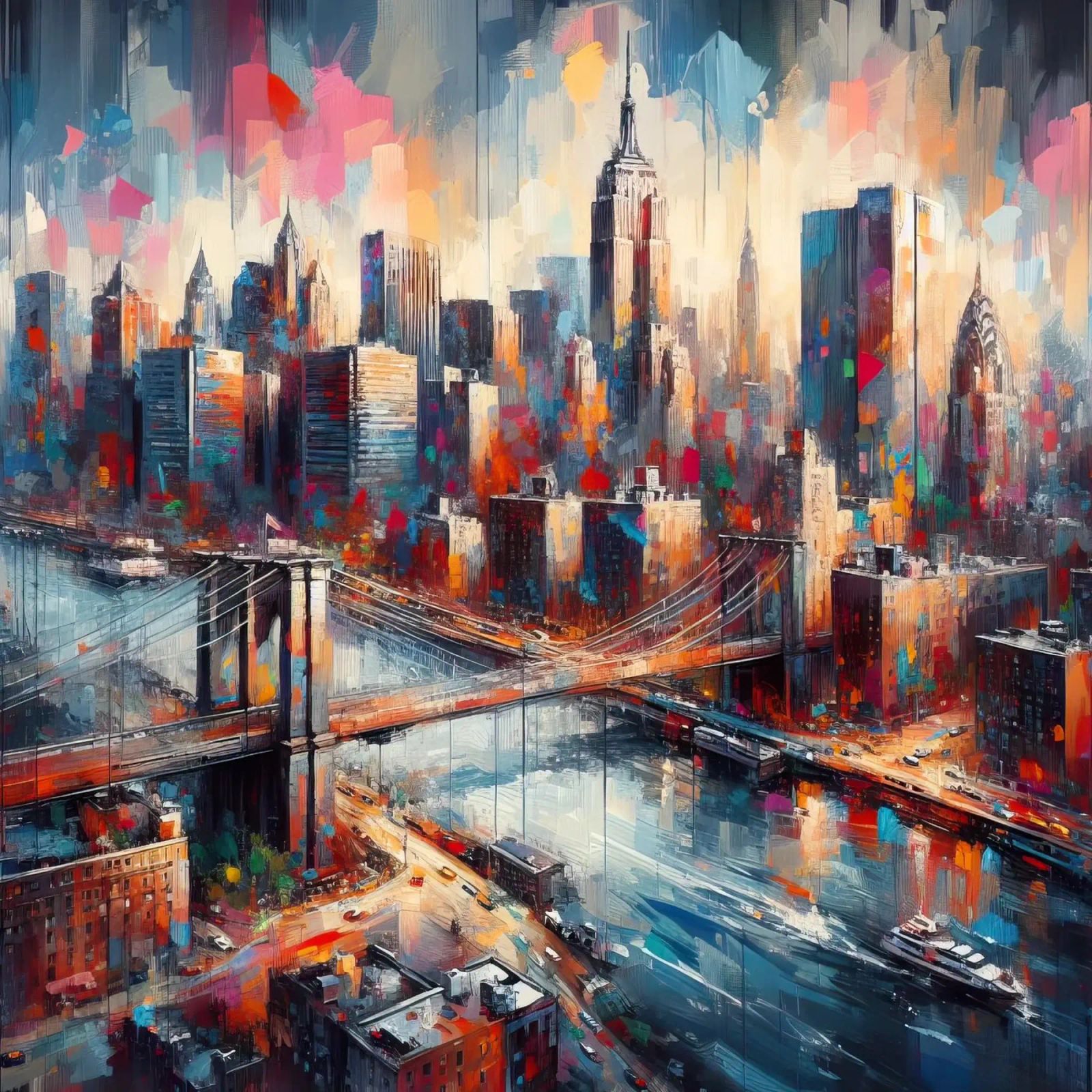 Acuarela de Nueva York poster de ARTVI-SHOP