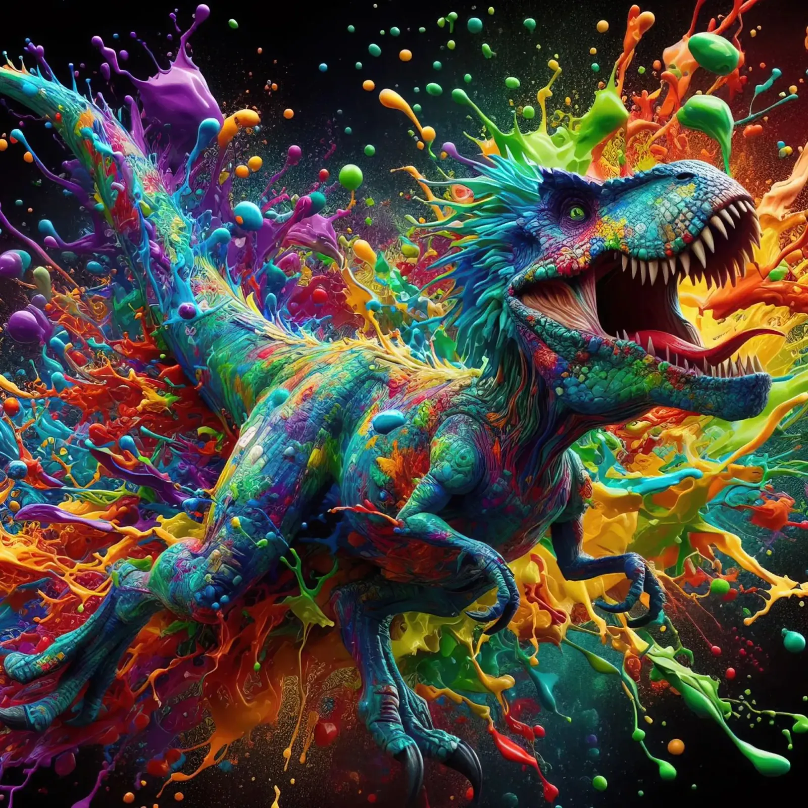 Dinosauro ad acquerello pellicola backlit da ARTVI-SHOP