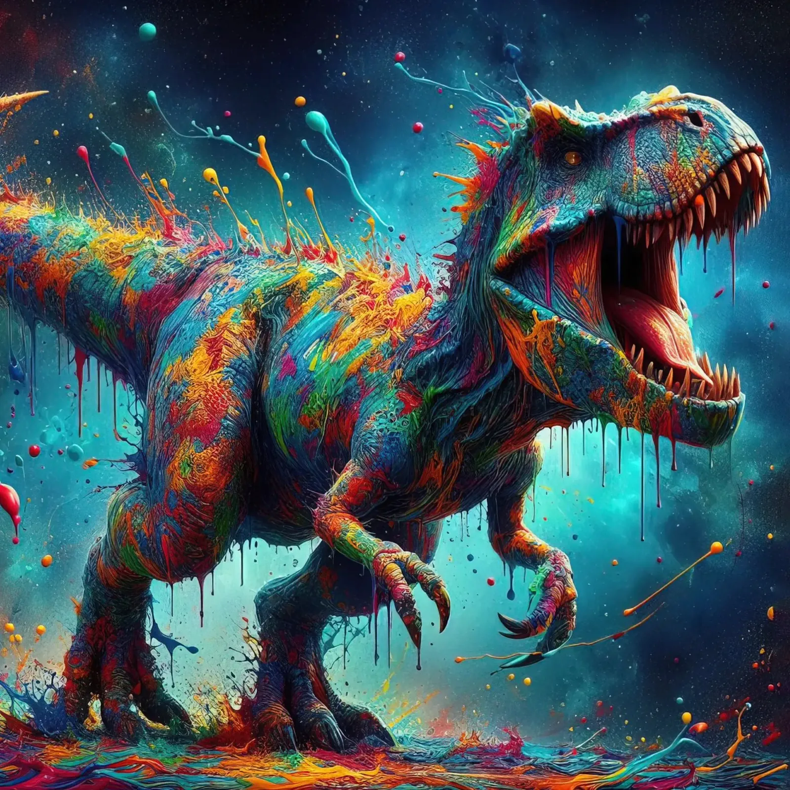Dinosauro ad acquerello pellicola backlit da ARTVI-SHOP
