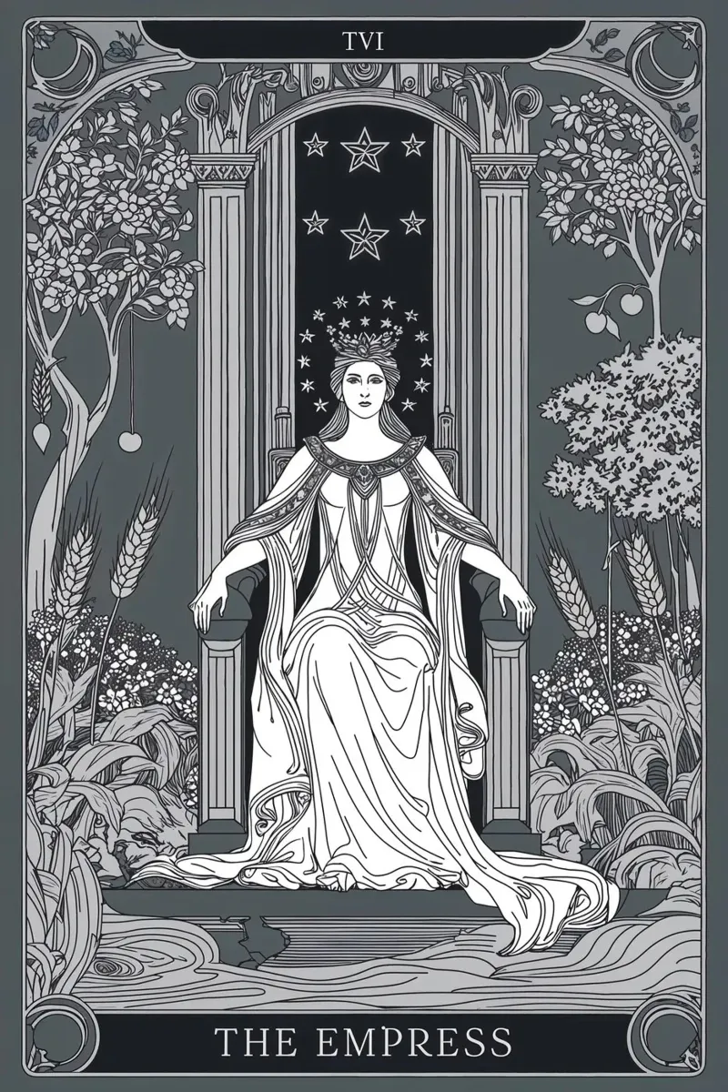 Die Kaiserin - Symbol des Überflusses Hahnemühle von Mystique & Muse
