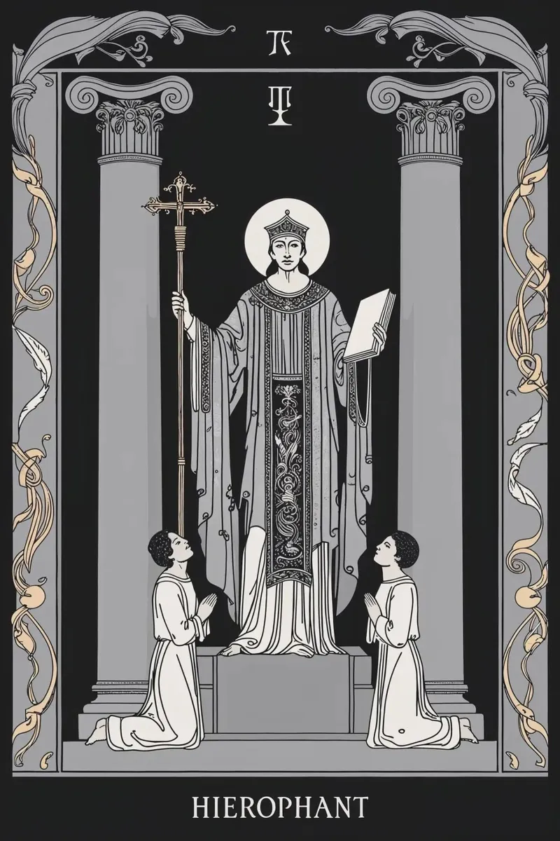 The Hierophant – Guardian of Spiritual Order hahnemühle by Mystique & Muse