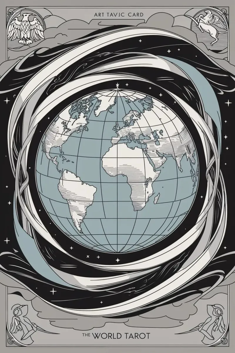 The World - The Cosmic Path to Completion canvas by Mystique & Muse