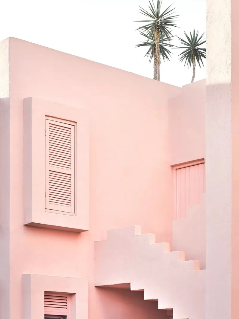 Minimalist architecture - pastel dreams canvas by Whole©
