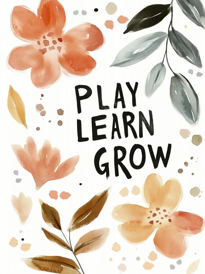 Play Learn Grow (Version 3) poster da treechild