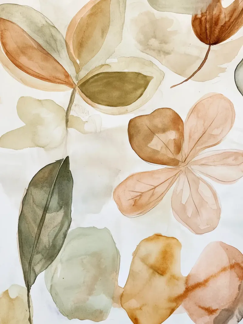 Earthy Bloom No 4 poster con telaio in alluminio da treechild