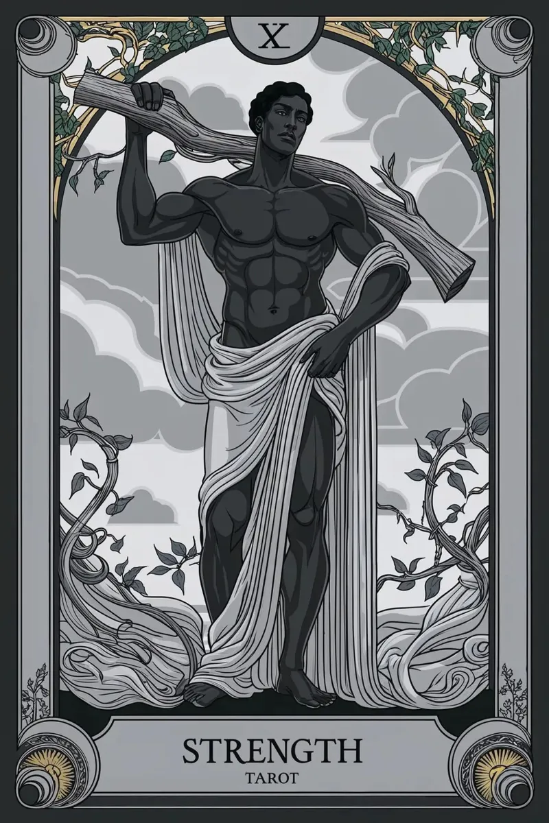Strength: Embracing Inner Power hahnemühle by Mystique & Muse