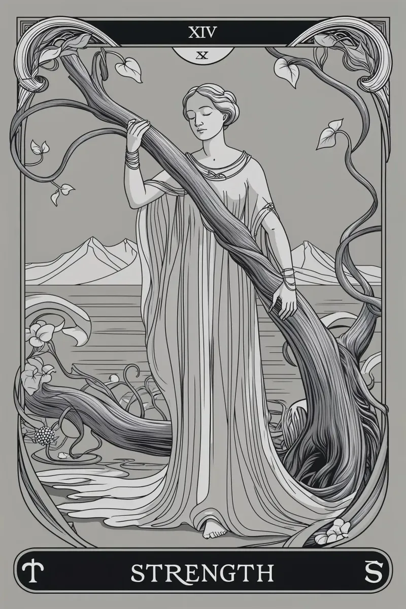Strength: The Power Within canvas with Floater frame by Mystique & Muse