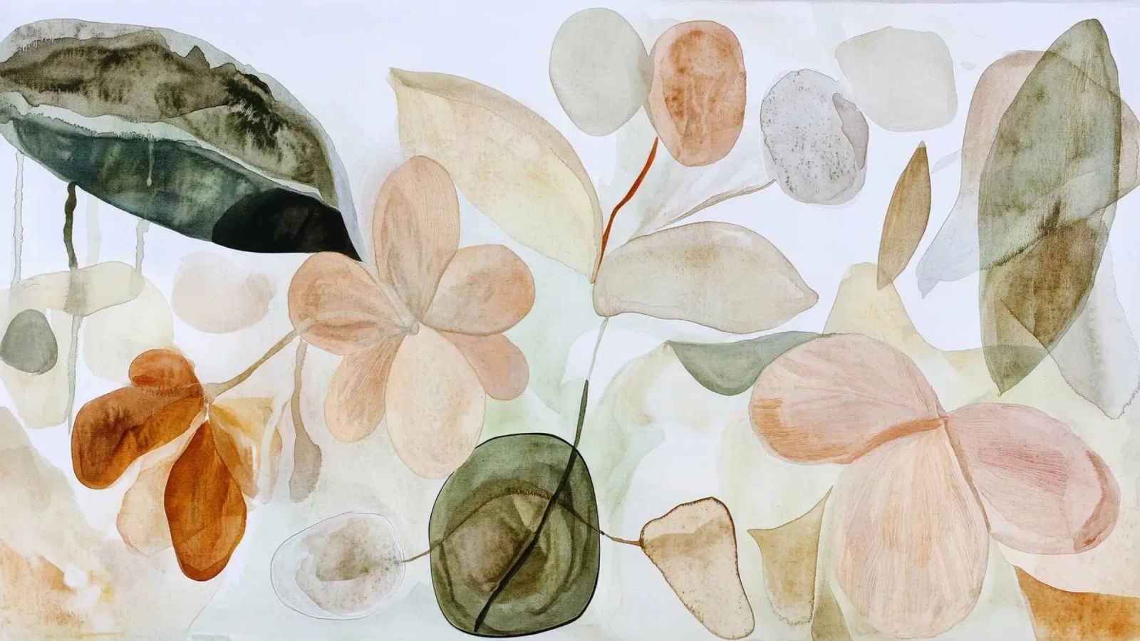 Earthy Bloom No 7 Leinwand von treechild