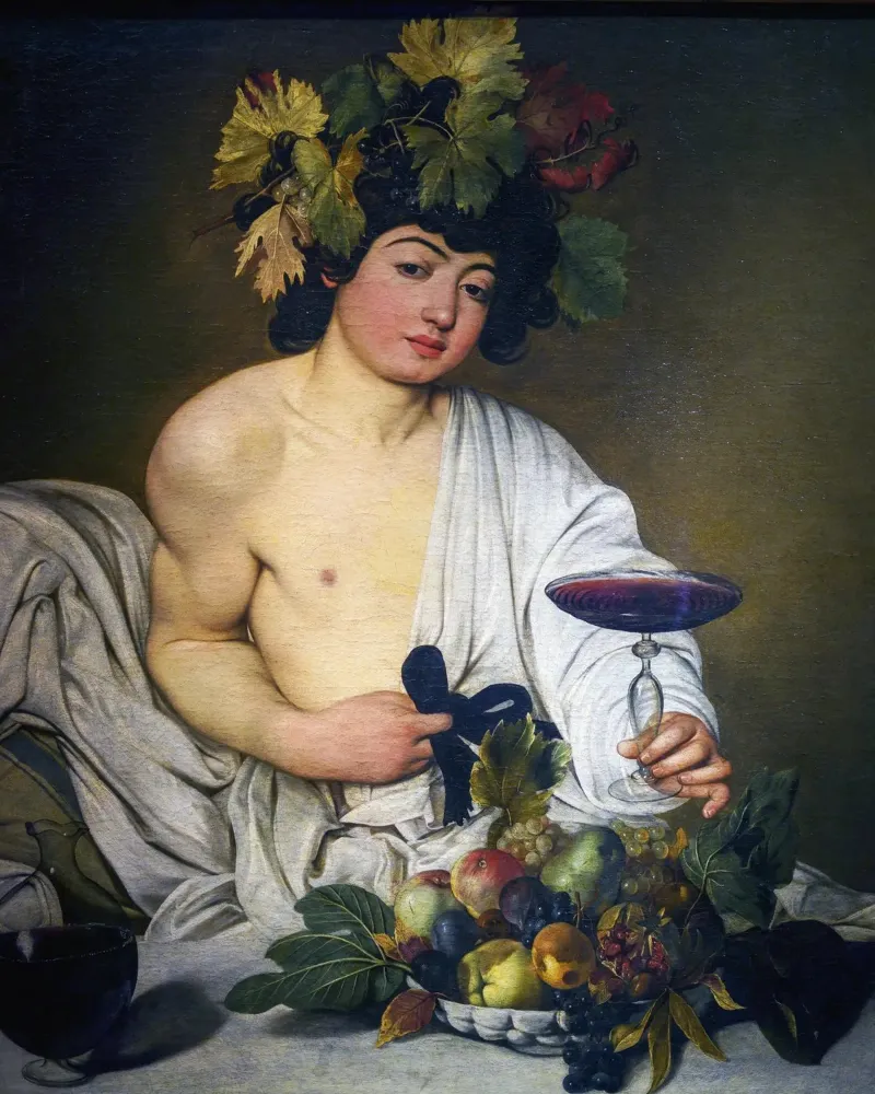 Caravaggio - Bacchus pellicola backlit da Timeless Artworks