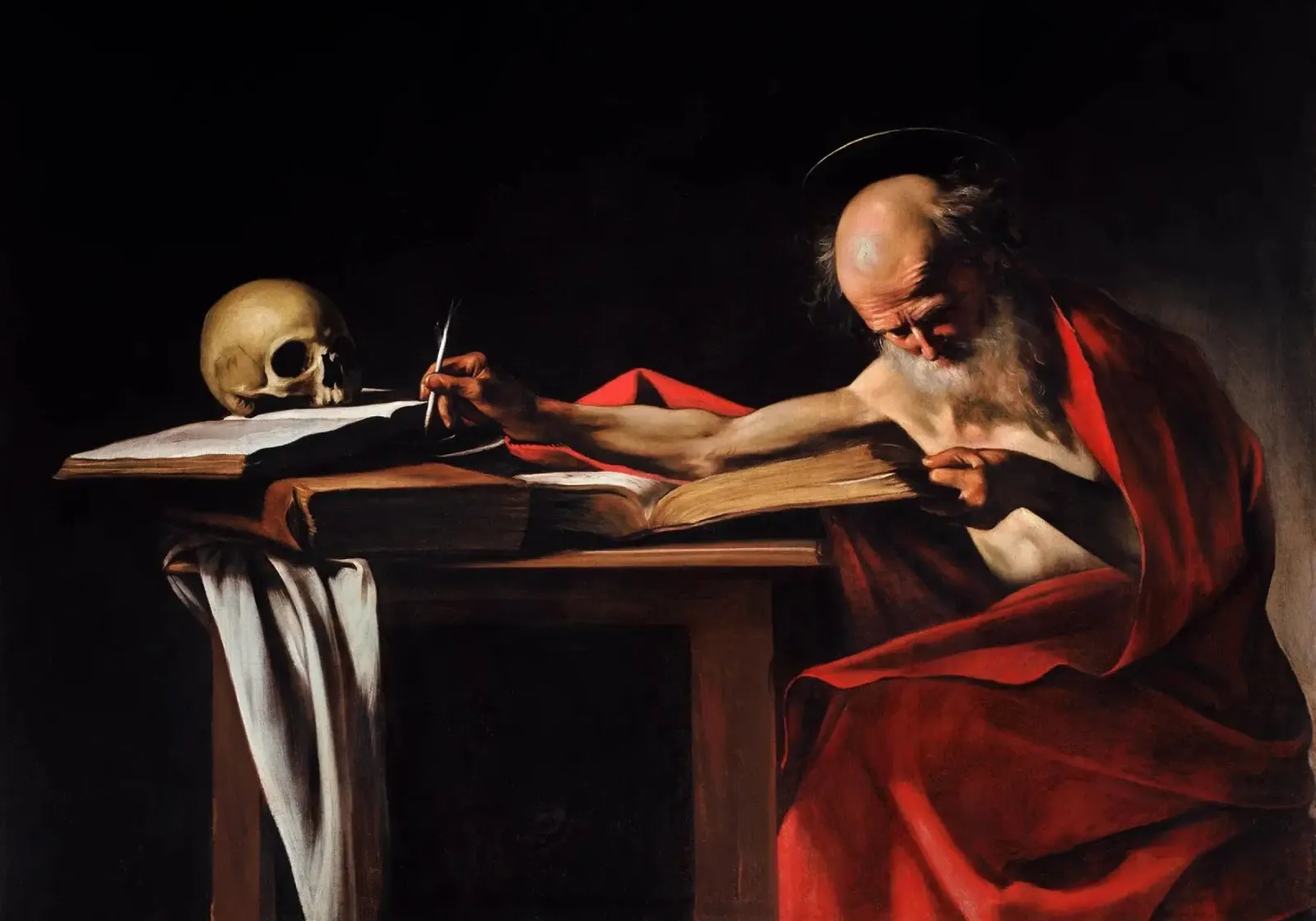 Caravaggio - Saint Jerome Writing poster by Timeless Artworks