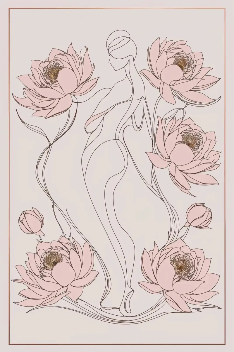 Feminine Bloom backlit film by Mystique & Muse