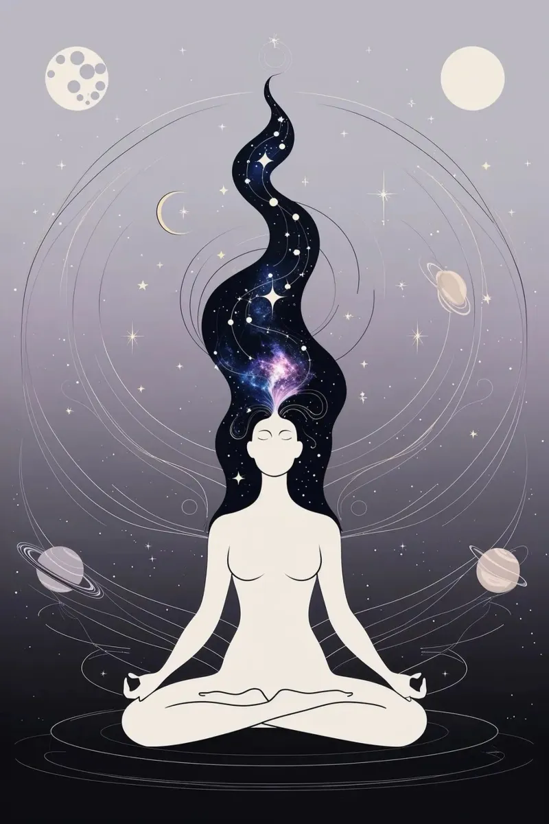 Celestial Awakening poster with aluminum frame by Mystique & Muse