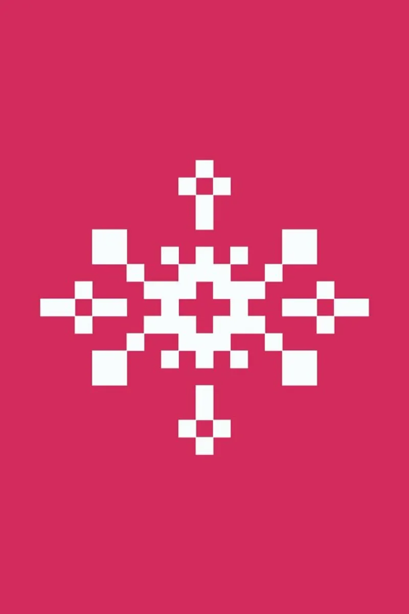Pink Snowflake 1 carta hahnemühle da Studio One