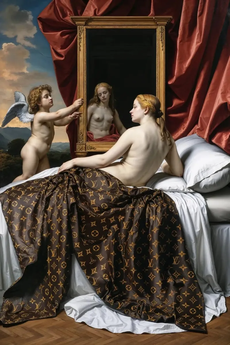Riflessi di Venere: Una fusione rinascimentale di lusso | Esclusiva carta hahnemühle da Renaissance Rebel