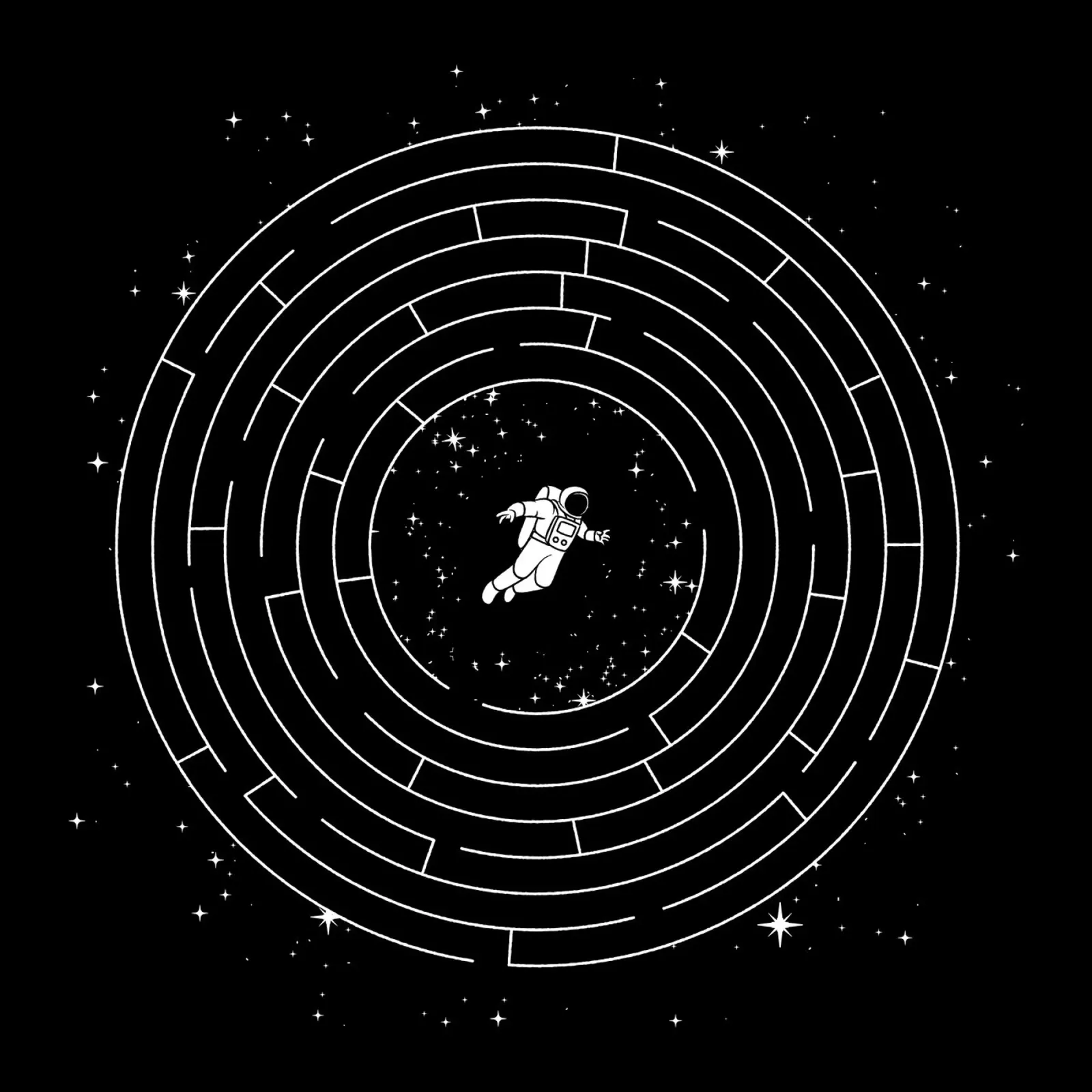 Astronaut Maze Adventure Labyrinth Exploration plexiglass da Tobe Fonseca