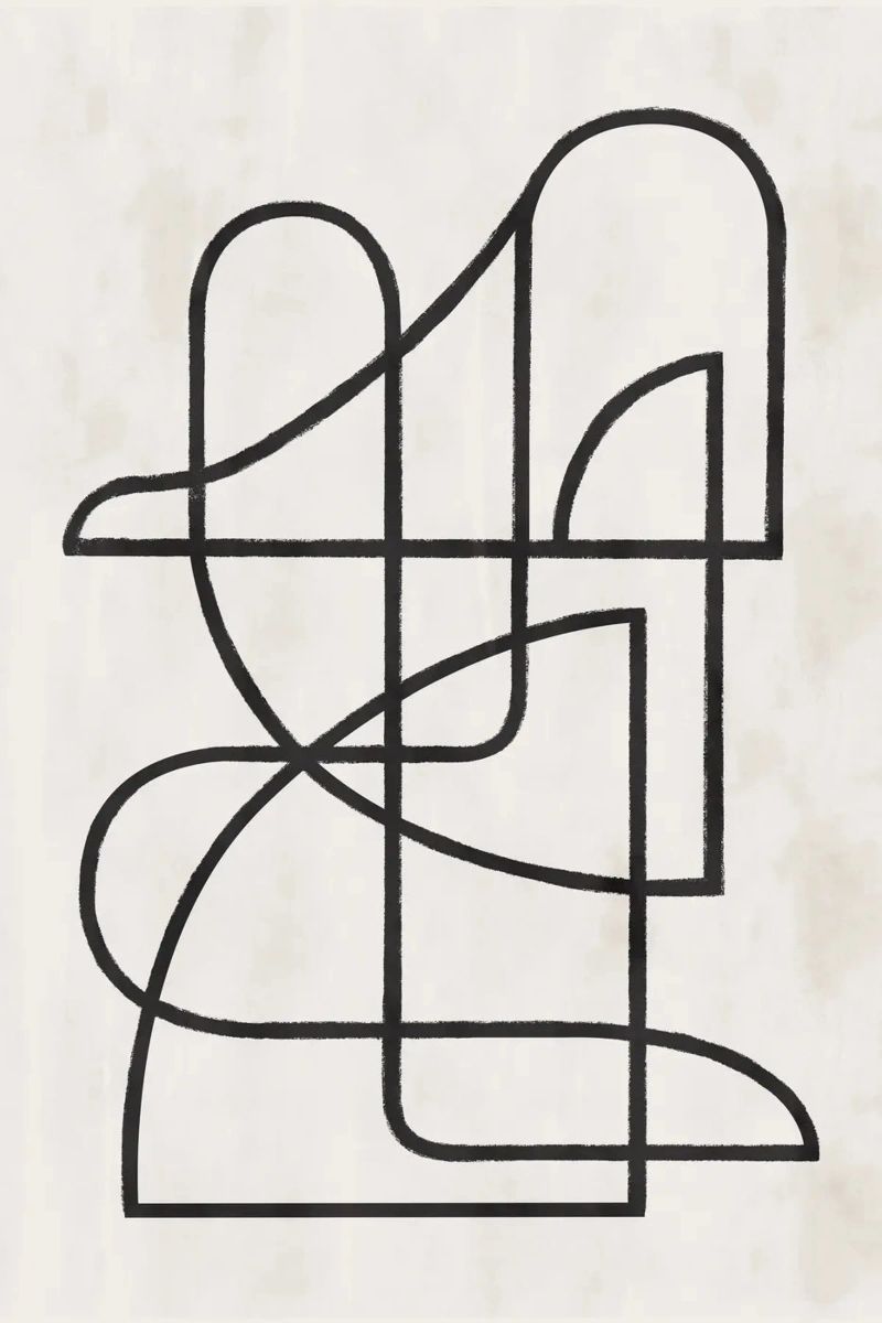 Pati Cascino - Contours II poster by The Artcircle