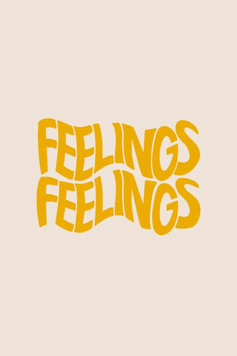 Pati Cascino - Feelings Yellow poster con telaio in legno da The Artcircle