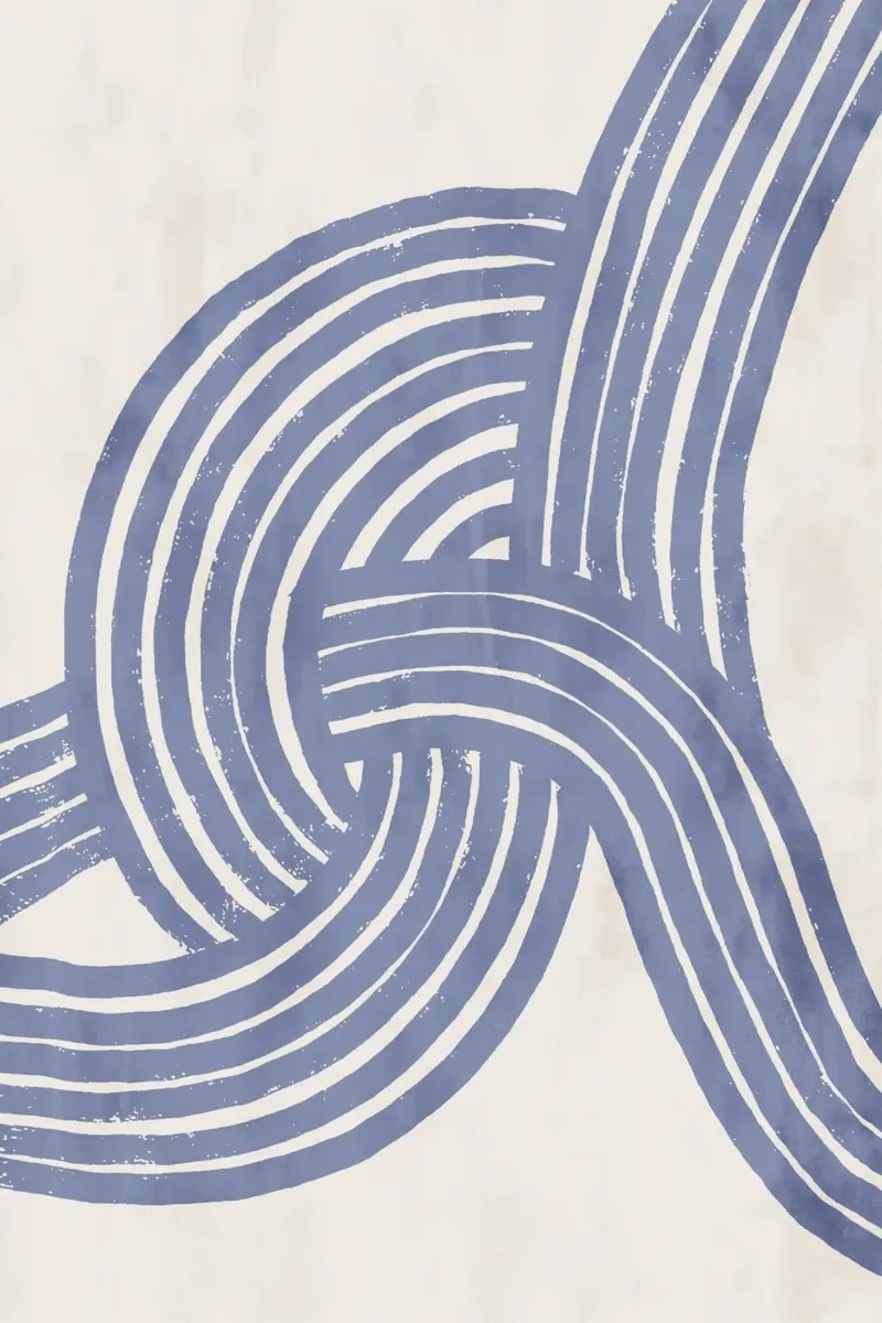 Pati Cascino - Knot Blue acrylic glass by The Artcircle
