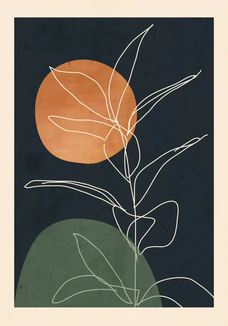 Arte astratta /Minimal Plant 102 pellicola backlit da ThingDesign