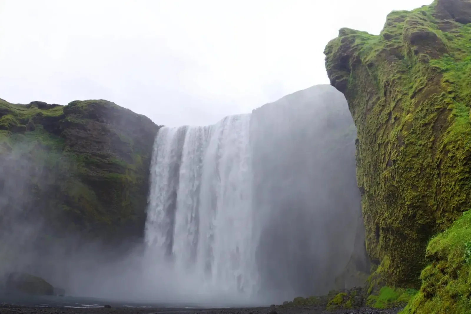 Skogafoss waterval in Zuid-IJsland hahnemühle van zenitt