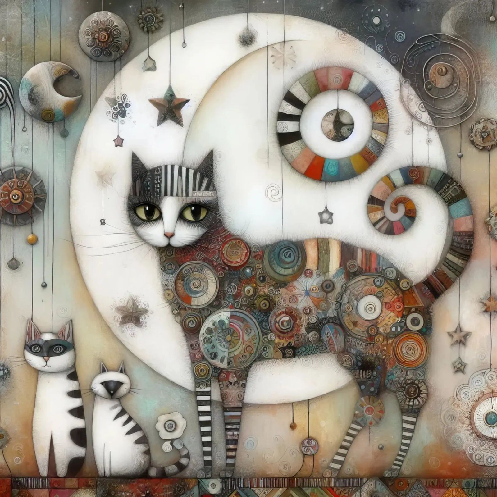 a capricious cat poster by ARTVI-SHOP