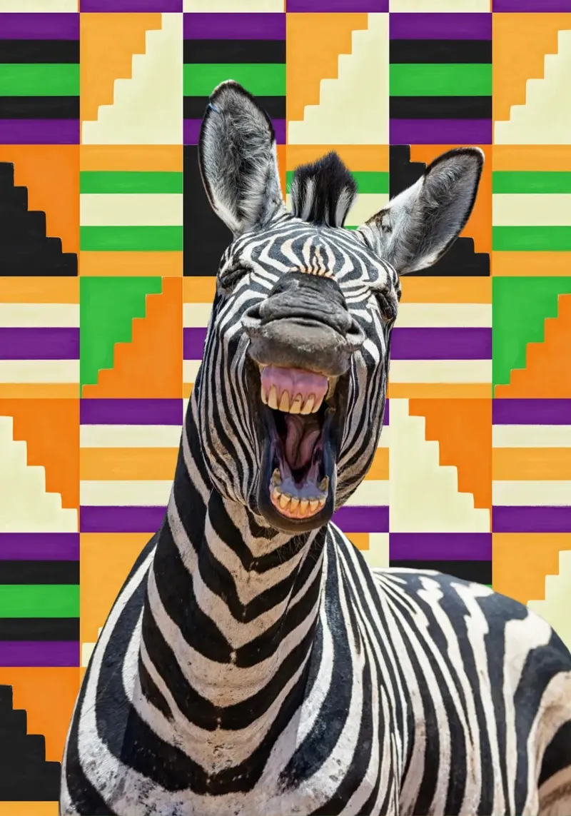 Zebra carta hahnemühle da Mounias Design
