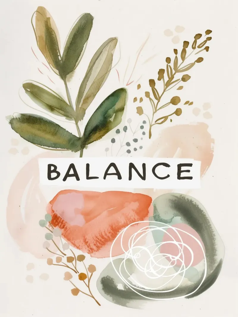 Balance No 4 poster con telaio in alluminio da treechild
