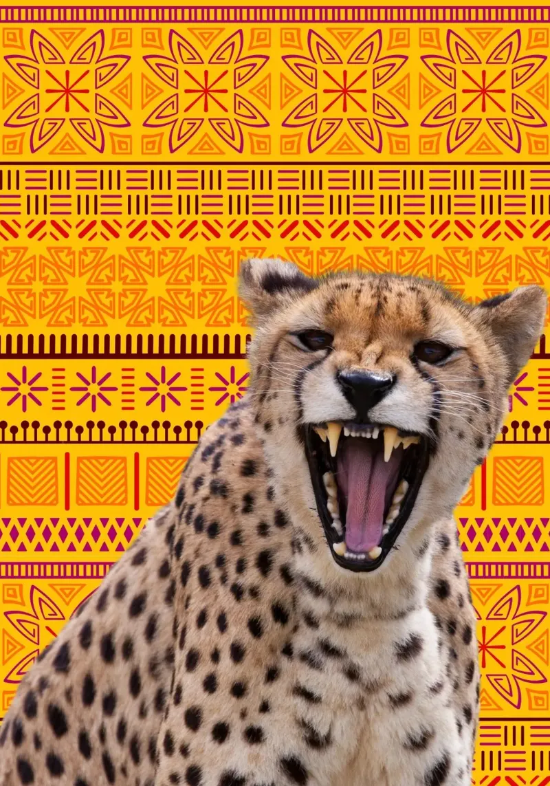Gepard carta hahnemühle da Mounias Design