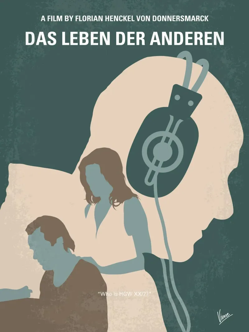 No918 My Das Leben der Anderen minimal movie poster plexiglass da Chungkong