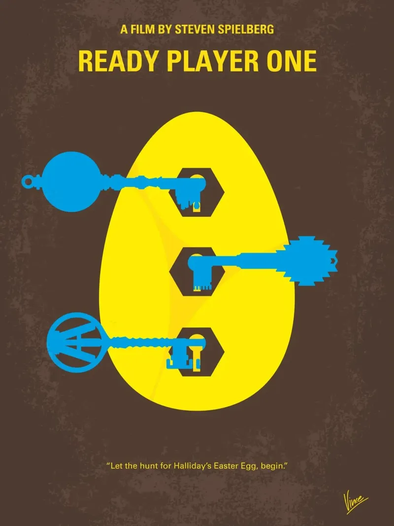 No929 My Ready Player One minimal movie poster poster da Chungkong