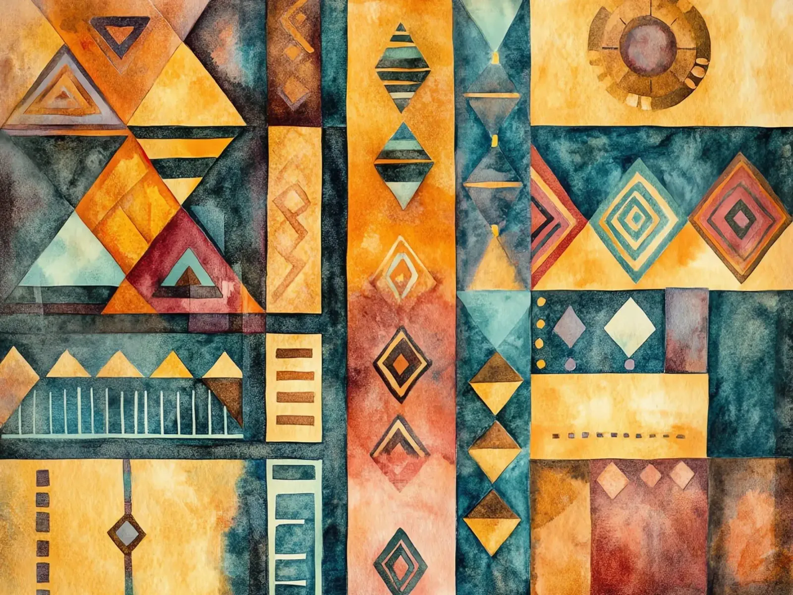 Échos d’Afrique poster con telaio in plastica da Théïa's Fantasia World