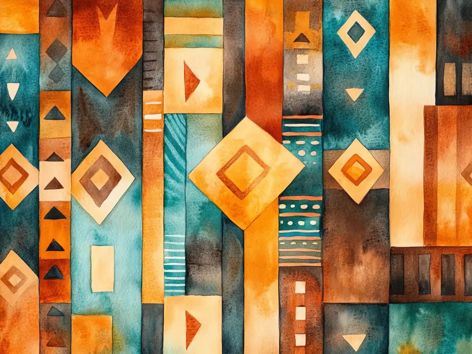 Échos d’Afrique canvas met Baklijst van Théïa's Fantasia World