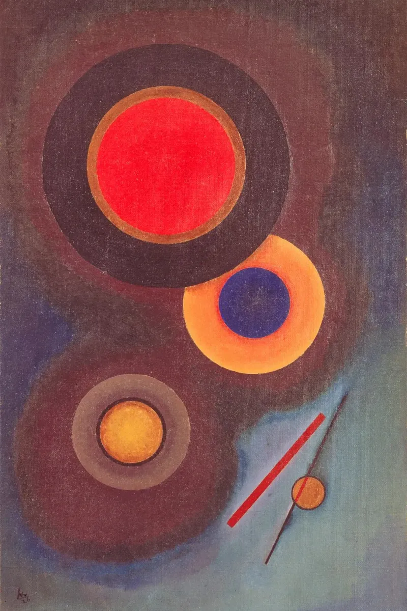 Kandinsky - Composizione con cerchi e linee plexiglass da ARTOTHEK