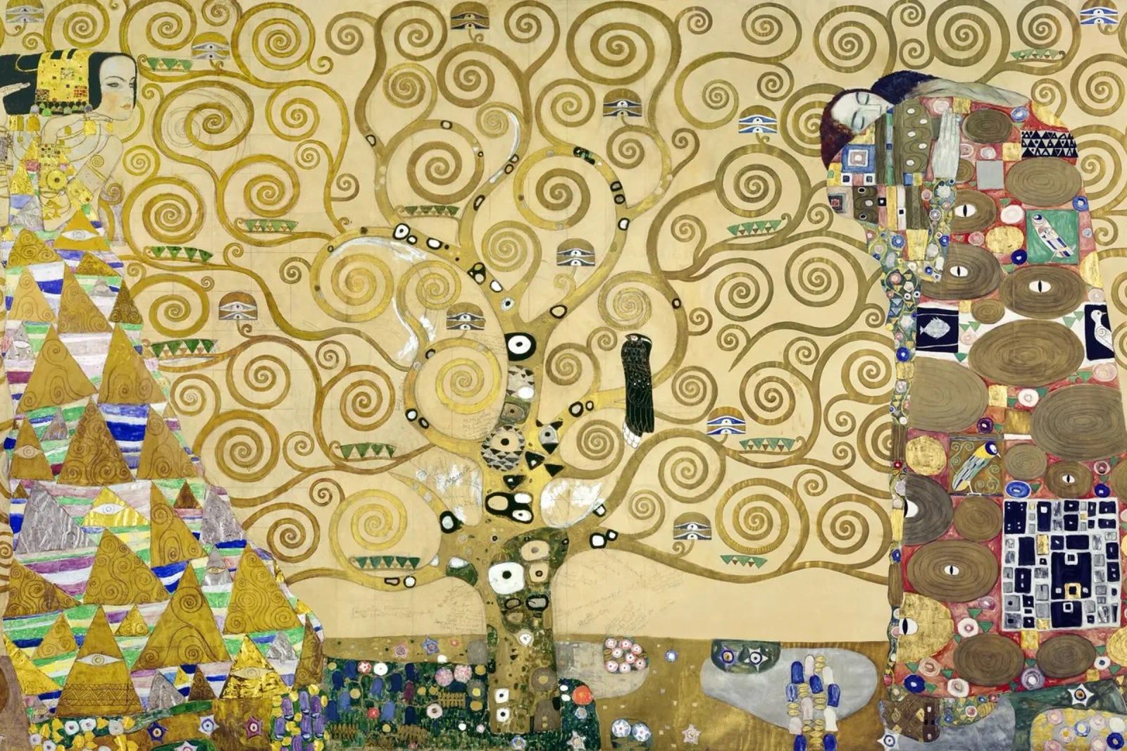 Klimt Stoclet frieze poster by ARTOTHEK