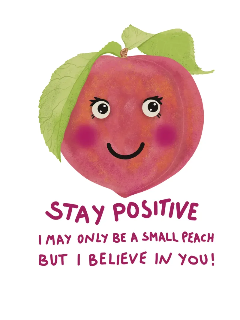 Positive Peach pellicola backlit da Illustration Raissa Oltmanns