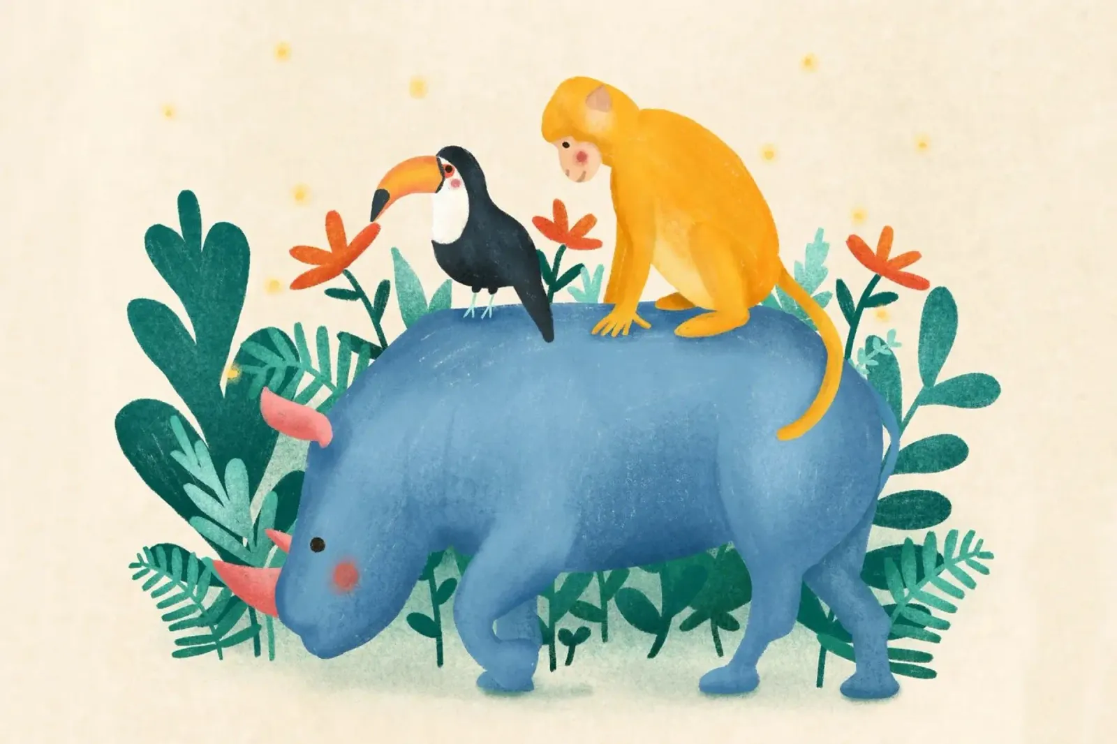 Monika Szczerbinska - Dschungelfreunde poster da The Artcircle