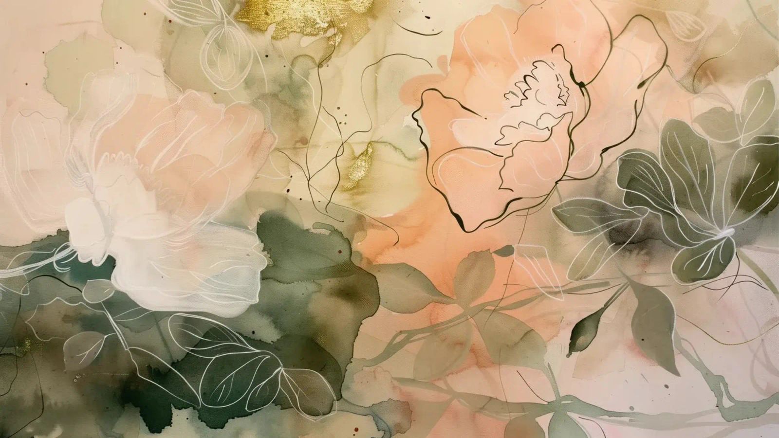 Pastel Flowers No 4 poster by treechild