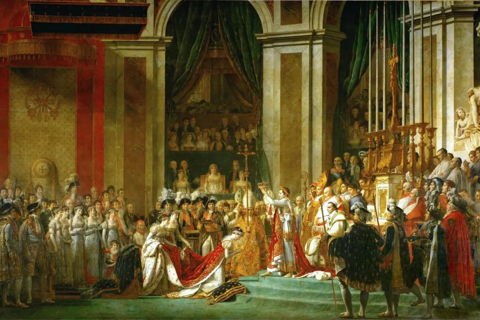 Jacques-Louis David - L'incoronazione di Napoleone pellicola backlit da William Store