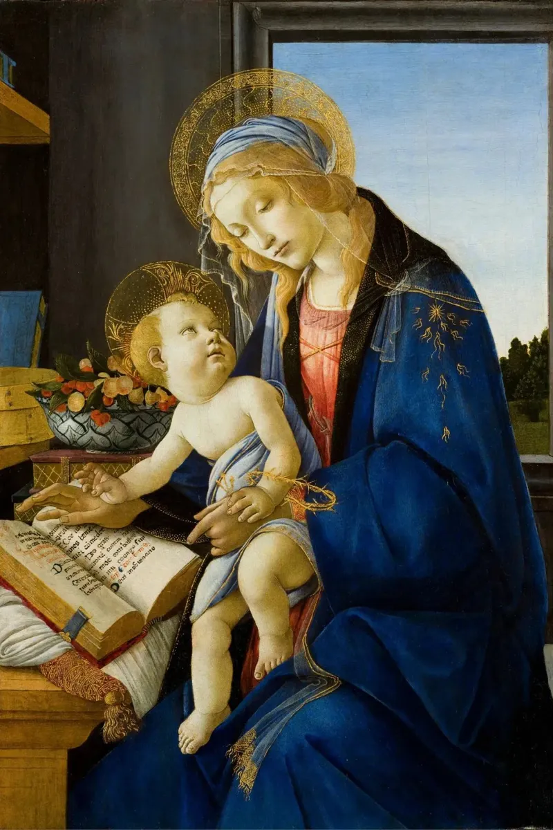 Sandro Botticelli - Madonna del Libro pellicola backlit da Timeless Artworks
