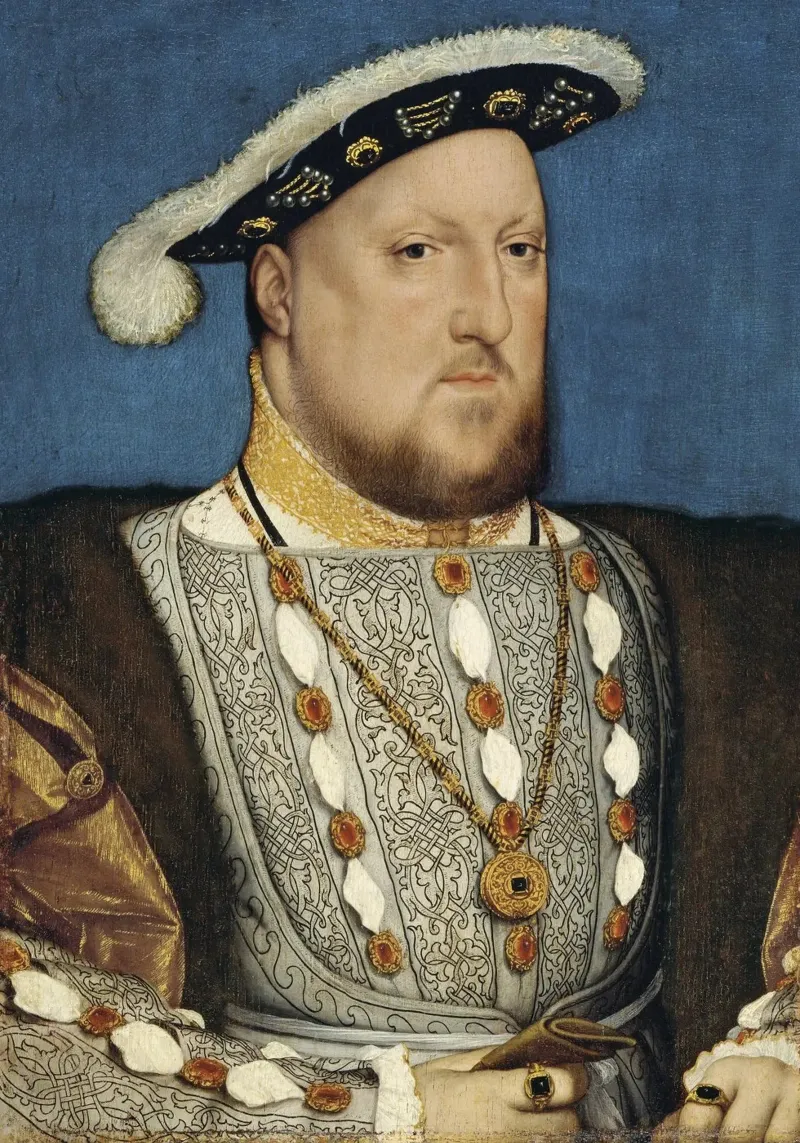 Ritratto di Enrico VIII - Hans Holbein pellicola backlit da William Store
