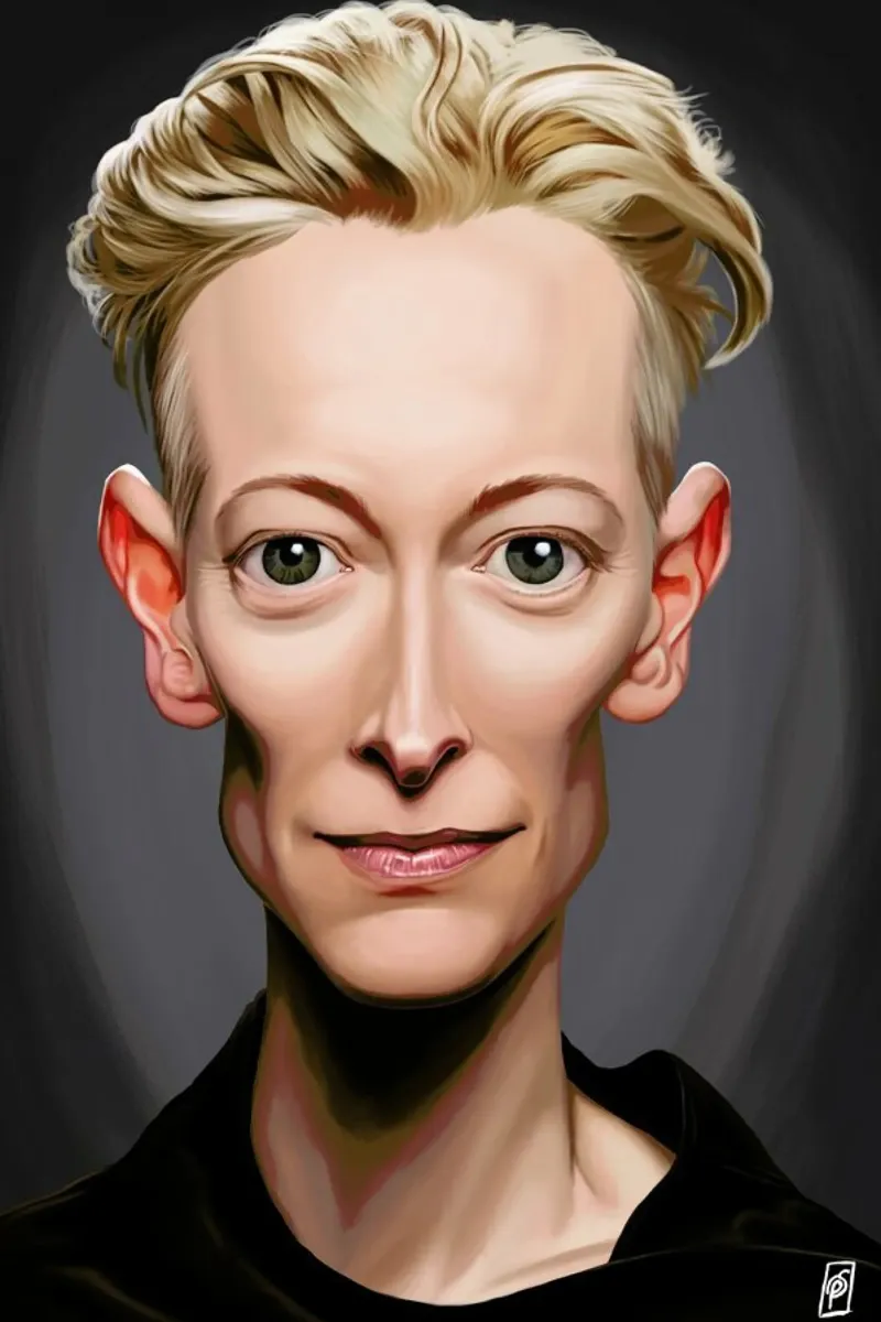 Tilda Swinton pellicola backlit da Rob Art | Illustration