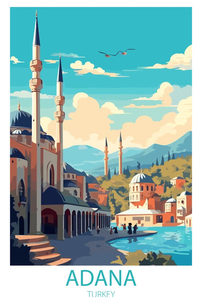 Adana Turkey Poster von ramosashop