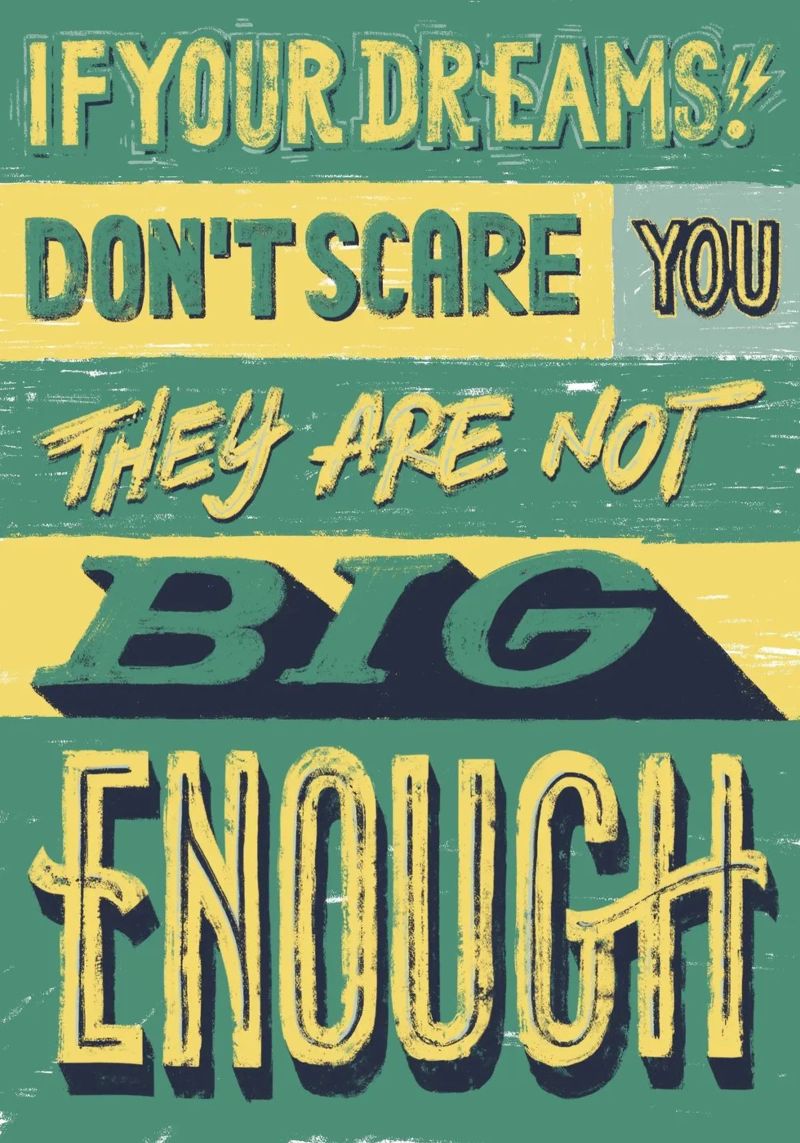 If your dreams poster van Glettering