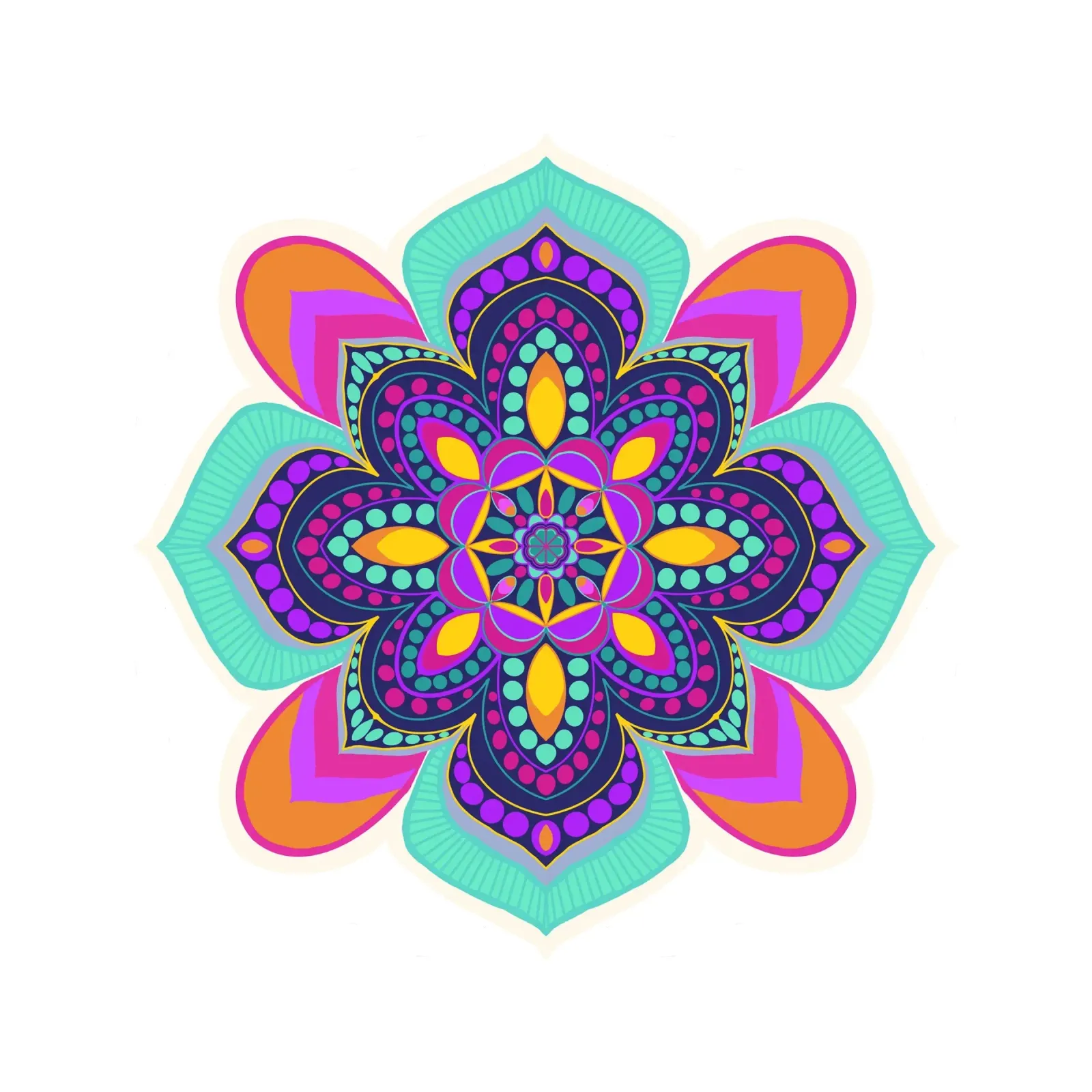 Good Vibes MANDALA pellicola backlit da Miris bunte Modewelt