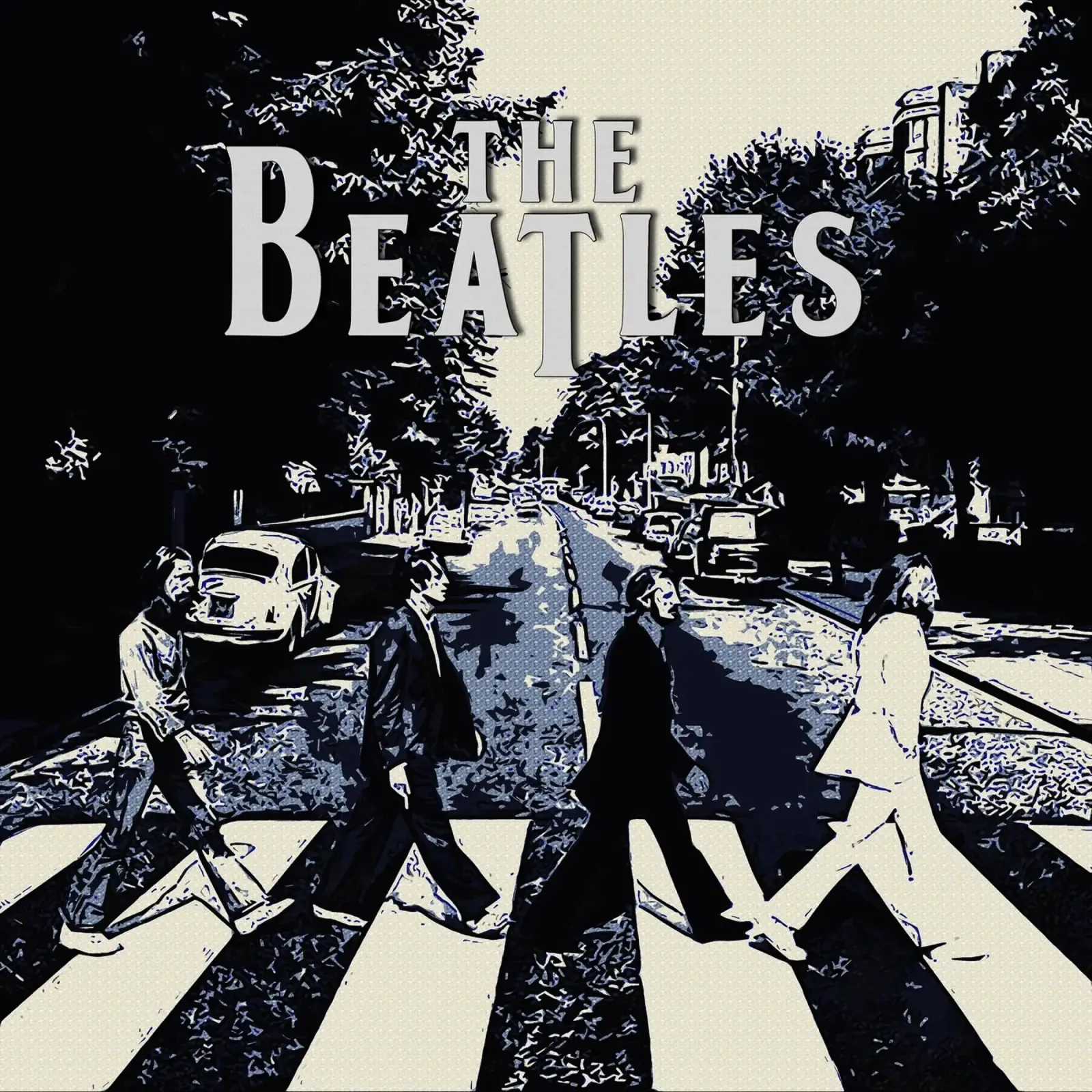 Abbey Road The Beatles backlit film by neonartroom
