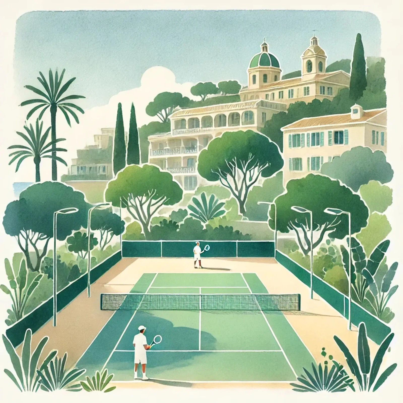 Match de tennis de Monte-Carlo poster de Travel with Chris