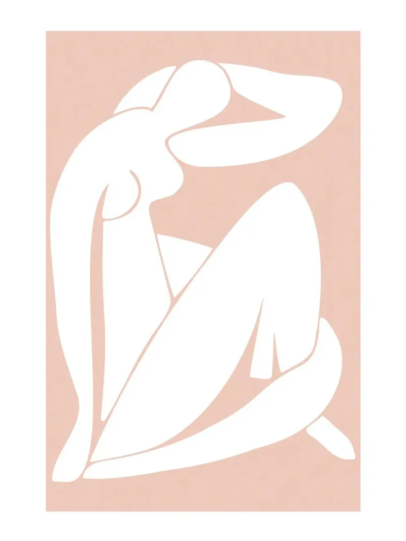 Abstract silhouette - Timeless minimal art canvas by Whole©